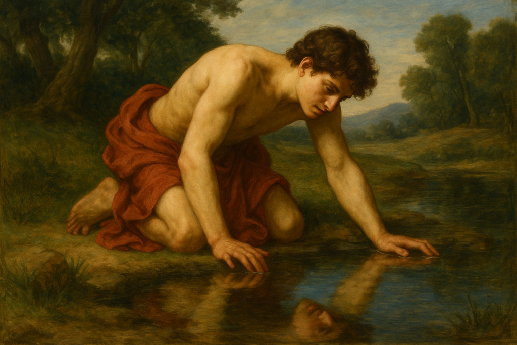 Narcissus at the pool